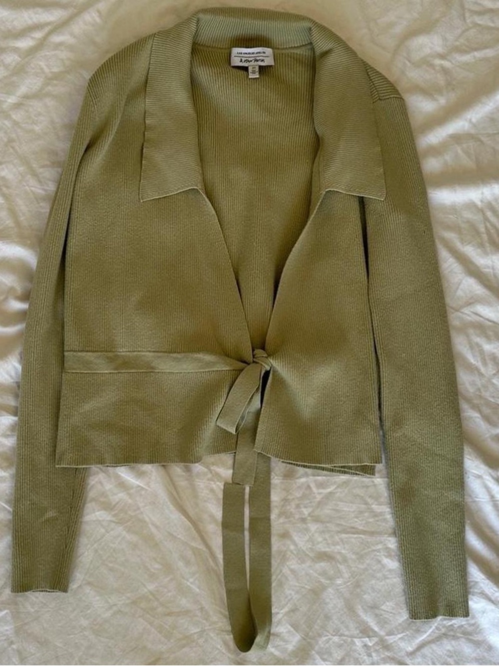 & Other Stories Tie Waist Wrap Sweater